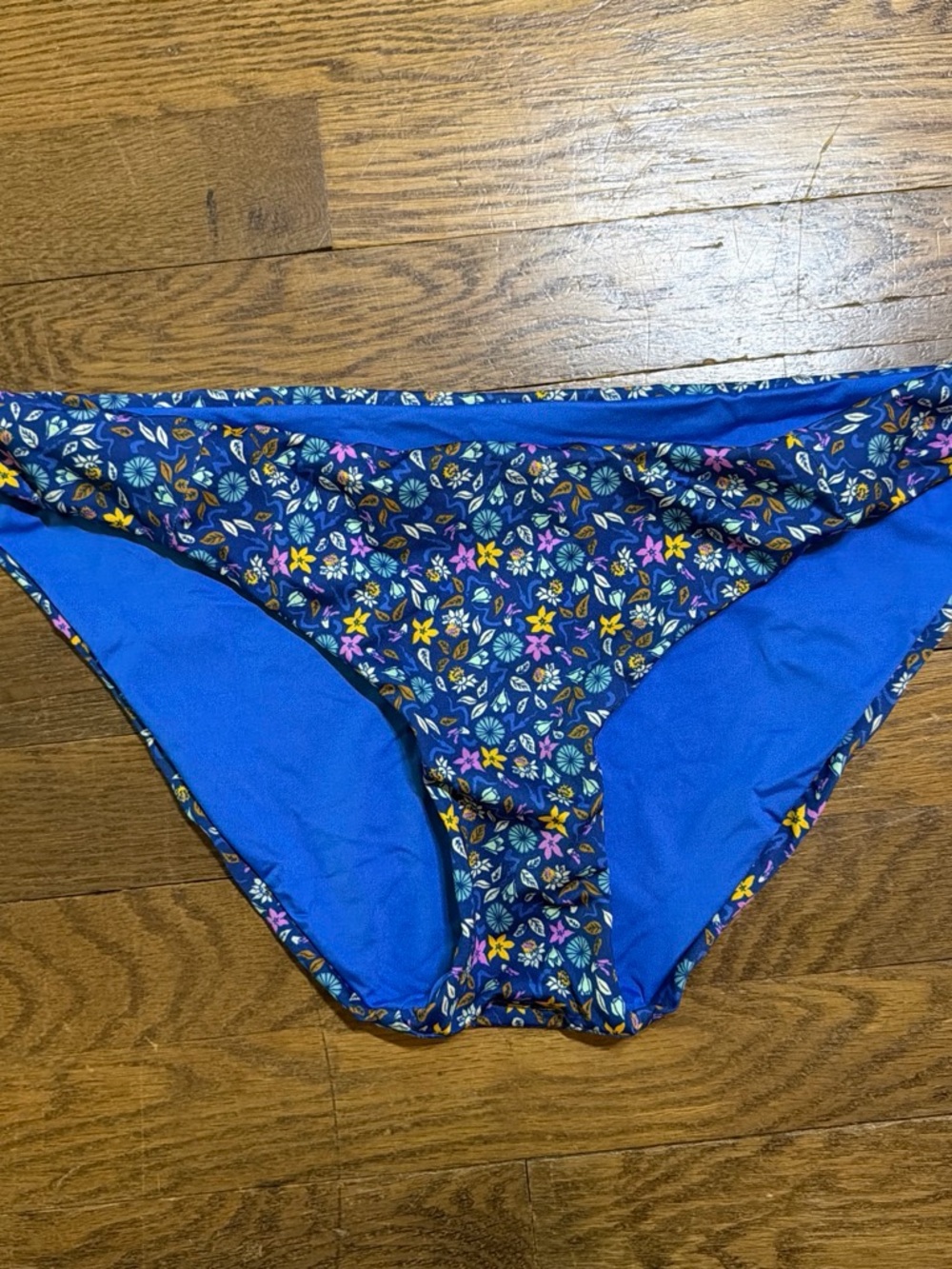 Patagonia Reversible Blue Floral Bikini Bottoms